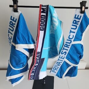 Blue and White Men's Underwear Set